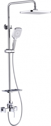 Душевая стойка Lemark Evitta LM0560C хром, штанга 169 см, шланг металлический 150 см