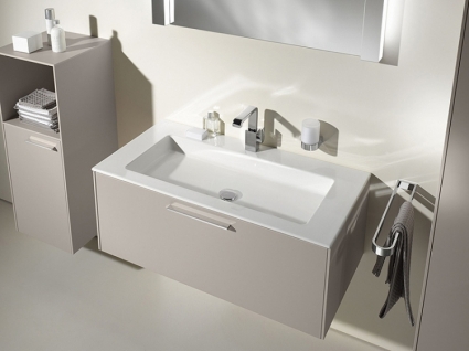 Тумба с раковиной Keuco Royal 60 кашемир 105 см, с ящиками, подвесная