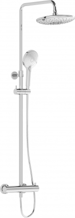 Душевая стойка VitrA AquaHeat A47205 хром штанга 122.8 см, шланг пластиковый 150 см