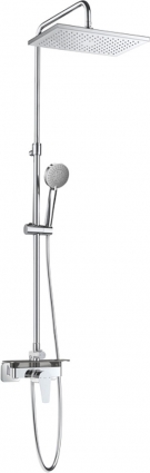 Душевая стойка Roca Even-M 5A9B90C00 хром, штанга 130.88 см, 3 режима