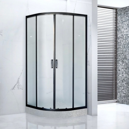 Душевой уголок Royal Bath HKD RB90HKD-C-BL 90x90 четверть круга, двери раздвижные
