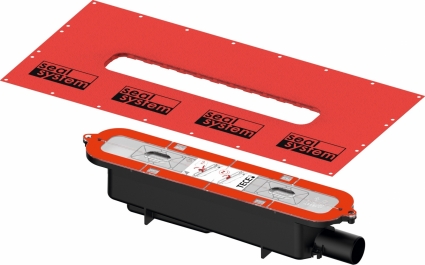 Сифон для душевого лотка Tece Drainprofile 673001 DN 40 выпуск боковой