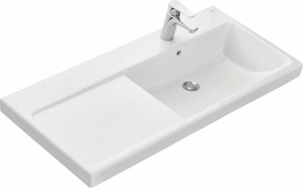 Мебельная раковина Roca The Gap 3270ME004 100 R, белая, прямоугольная, цвет белый