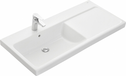 Мебельная раковина Roca The Gap 3270MB004 100 L, белая, прямоугольная, цвет белый