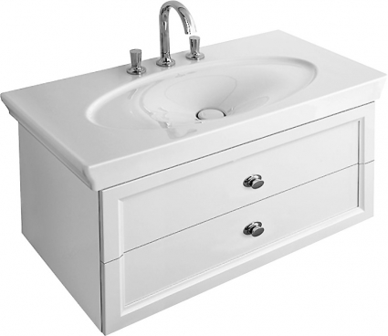 Тумба для комплекта Villeroy & Boch La belle A58400DJ белый глянец подвесная, с ящиками