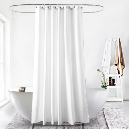 Штора для ванной Carnation Home Fashions DES200W белый в современном стиле