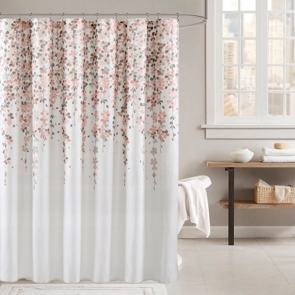 Штора для ванной Carnation Home Fashions Garland ALA180BGE в современном стиле