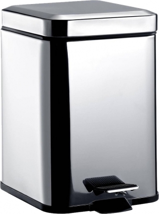 Мусорное ведро Emco System 2 3553 000 05 хром напольное,  в стиле hi-tech