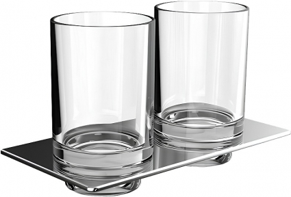 Стакан Emco Art 1625 001 00 двойной, хром в стиле hi-tech