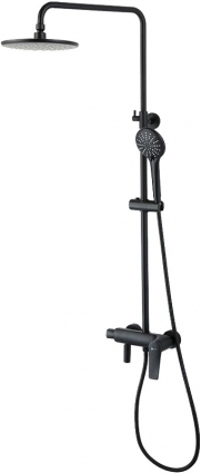Душевая стойка Lemark Bronx LM3762BL черная цвет черный, штанга 161.5 см