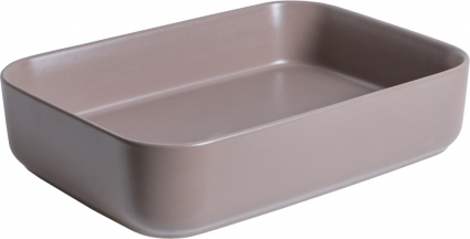 Раковина Allen Brau Fantasy Quad 50x36, коричневая, прямоугольная, цвет коричневый