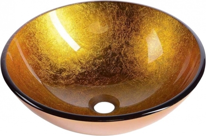 Раковина Sapho Beauty 2501-19s оранжевая круглая, цвет оранжевый