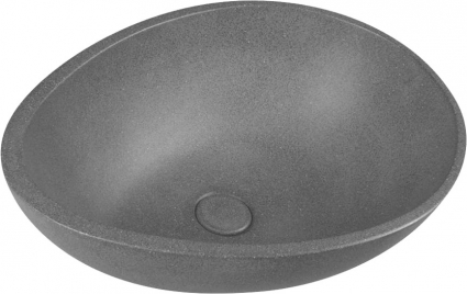 Раковина Sapho Punc BH7001 овальная, цвет черный