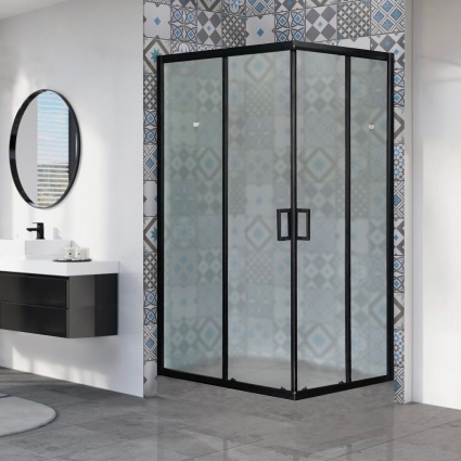 Душевой уголок Royal Bath HPD RB1120HPD-C-BL 120x100 прямоугольный, двери раздвижные