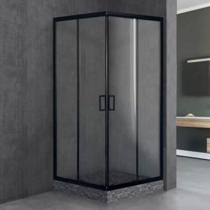 Душевой уголок Royal Bath HPD RB8090HPD-T-BL 90x80 прямоугольный, двери раздвижные