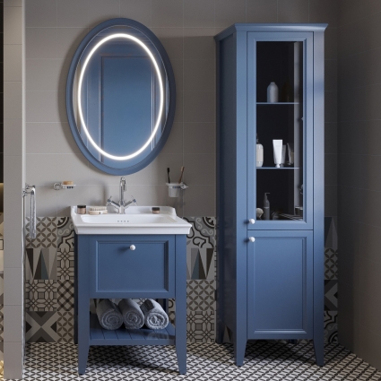 Мебель для ванной VitrA Valarte 65 стальной синий напольная, матовая