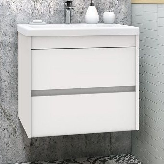 Тумба для комплекта Art&Max Family 60, подвесная, Bianco Lucido, с ящиками, глянцевая