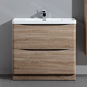 Тумба для комплекта BelBagno Ancona-N 80 rovere bianco напольная с ящиками, с доводчиками
