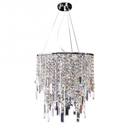 Подвесная люстра Lumina Deco Zucchero LDP 2159-350 CHR в стиле модерн, цвет хром