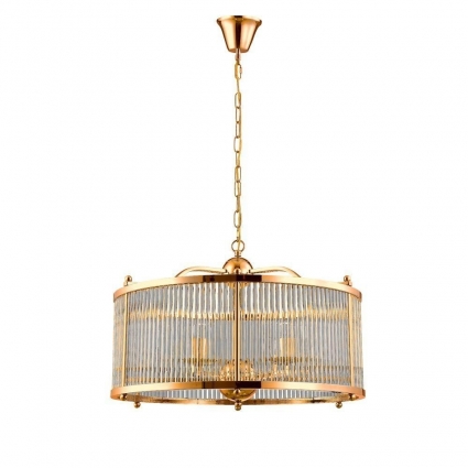 Подвесная люстра Crystal Lux Tadeo SP6 D600 Gold/Transparente цвет золотой, мощность 240 Вт