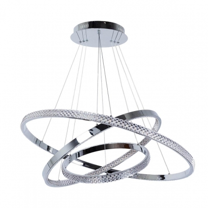 Подвесная светодиодная люстра Arte Lamp Orione A2182SP-160CC в современном стиле, цвет хром