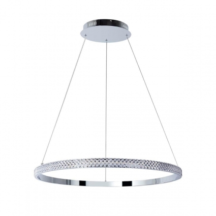Подвесная светодиодная люстра Arte Lamp Orione A2182SP-60CC в современном стиле, цвет хром