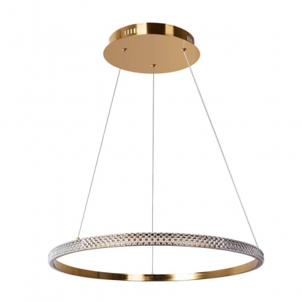 Подвесная светодиодная люстра Arte Lamp Orione A2182SP-60PB в современном стиле, цвет медь