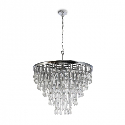 Подвесная люстра Maytoni Linn MOD091PL-09CH в стиле модерн, цвет хром