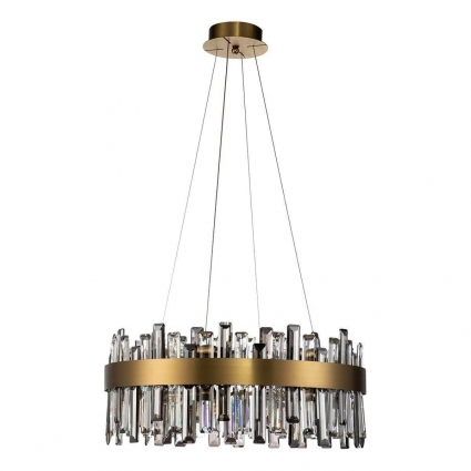 Подвесная люстра Indigo Ritmo 12006/12P Brass V000038 в стиле модерн, цвет дымчатый