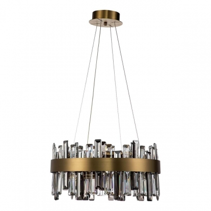 Подвесная люстра Indigo Ritmo 12006/8P Brass V000037 в стиле модерн, цвет дымчатый