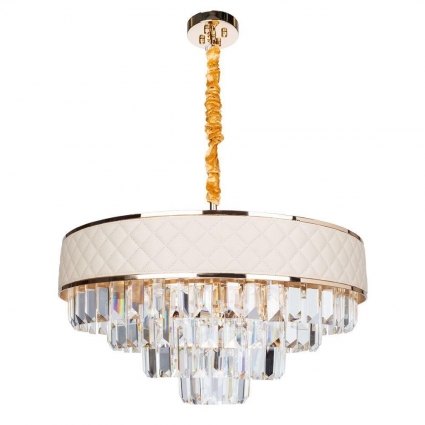 Подвесная люстра Arte Lamp Annabelle A1008LM-8GO в стиле модерн, цвет бежевый