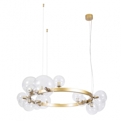 Подвесная люстра Arte Lamp Vincent A7790SP-15GO в современном стиле, цвет золотой