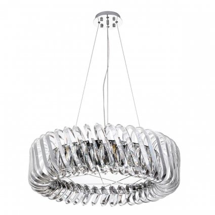 Подвесная люстра Divinare Megan 7568/02 LM-12 в стиле модерн, цвет хром