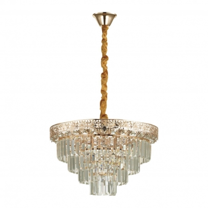 Подвесная люстра Lumion Iggy 5232/8 в классическом стиле, цвет золотой, мощность 320 Вт