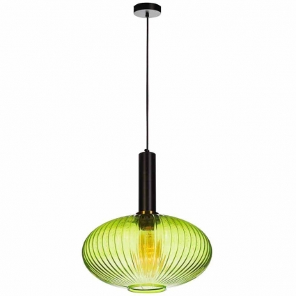 Подвесной светильник Loft IT 2072-С+BL в современном стиле, цвет зеленый, мощность 60 Вт