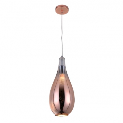 Подвесной светильник Lumina Deco Lauris LDP 6843-1 R.GD в стиле Хай-тек, цвет розовое золото