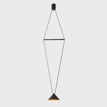 Подвесной светодиодный светильник Italline IT03-1430 black/orange в стиле Хай-тек, цвет черный