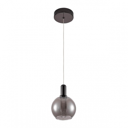 Подвесной светодиодный светильник Arte Lamp Valley A1023SP-1BC в современном стиле, цвет дымчатый