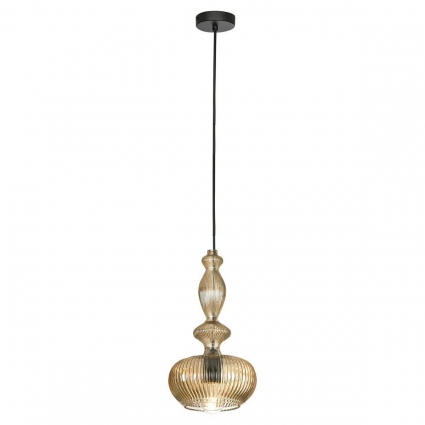 Подвесной светильник Lussole Loft LSP-8521 цвет янтарный, мощность 40 Вт