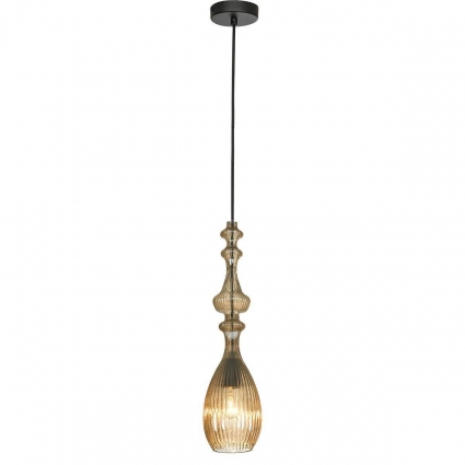 Подвесной светильник Lussole Loft LSP-8523 цвет янтарный, мощность 40 Вт