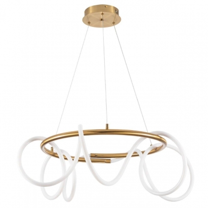 Подвесной светодиодный светильник Arte Lamp Klimt A2850LM-75PB в стиле Хай-тек, цвет белый