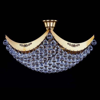 Потолочный светильник Artglass Fiona III. Polished CE в классическом стиле, цвет латунь