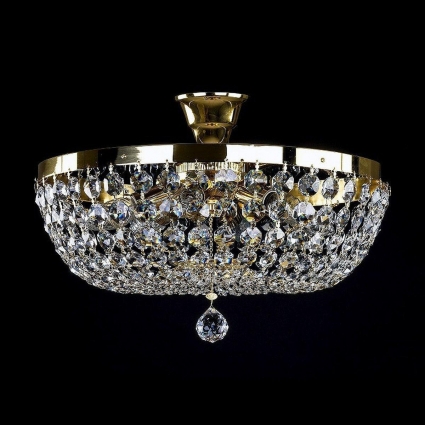 Потолочный светильник Artglass Geena Dia 600 Polished CE в классическом стиле, цвет латунь
