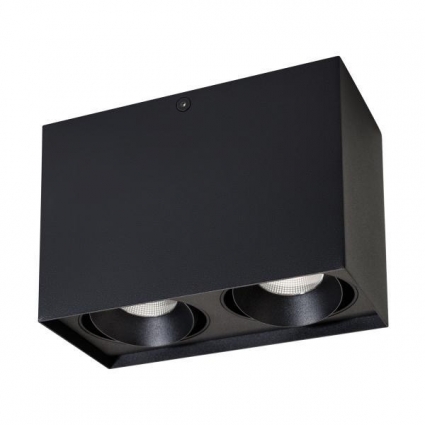 Потолочный светодиодный светильник Arlight SP-Cubus-S100x200-2x11W Day4000 023086(2) в современном стиле, цвет черный