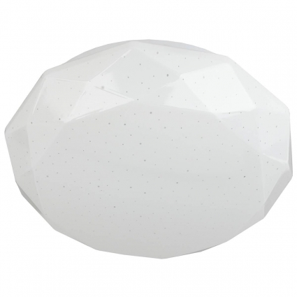 Потолочный светодиодный светильник ЭРА SPB-6-12-4K Sparkle круглый Б0054051 в современном стиле, цвет белый