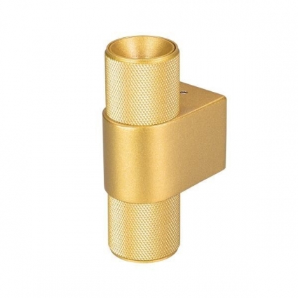 Настенный светодиодный светильник Arlight SP-Spicy-Wall-Mini-Twin-S104x39-2x3W Day4000 035563 в современном стиле, цвет золотой