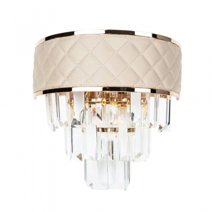 Настенный светильник Arte Lamp Annabelle A1008AP-2GO в стиле модерн, цвет бежевый