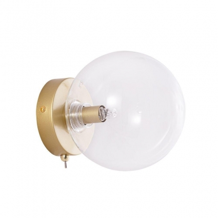 Настенный светильник Arte Lamp Vincent A7790AP-1GO в современном стиле, цвет золотой
