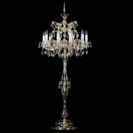 Торшер Artglass Maria Terezia 16 CE в классическом стиле, цвет латунь, мощность 400 Вт