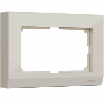 Рамка Werkel Stark для двойной розетки слоновая кость W0081803 4690389162077 в современном стиле